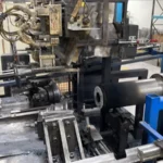 Photograph of friction welding machinery at Enbi Group locations